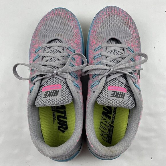 Nike Free RN Distance Athletic Running Shoe Women’s 9 827116-006 Gray Pink - Picture 7 of 9